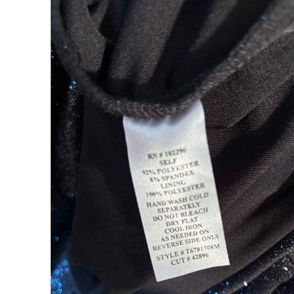 CONNECTED APPAREL Short Cap Sleeve Glitter Knit Dress in Gunmetal Sz 10 Women’s - Picture 10 of 10